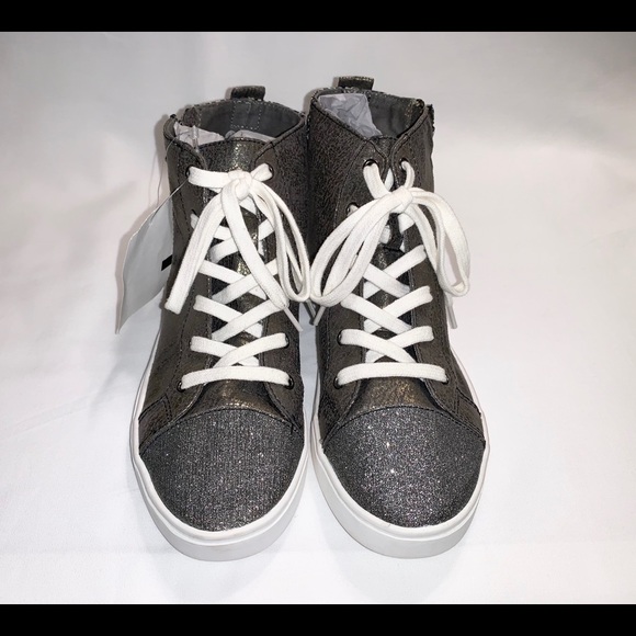 DEAN METALLIC SNEAKER SHOE HIGH TOP CASUAL SNEAKER - Picture 3 of 6